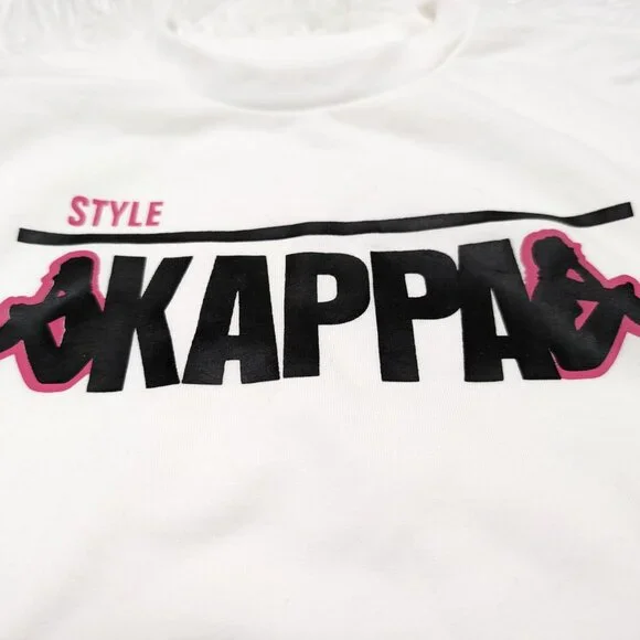Kappa Girls Crew Neck White Pullover Loopknit Long Sleeve Sweatshirt NWOT - Picture 6 of 11